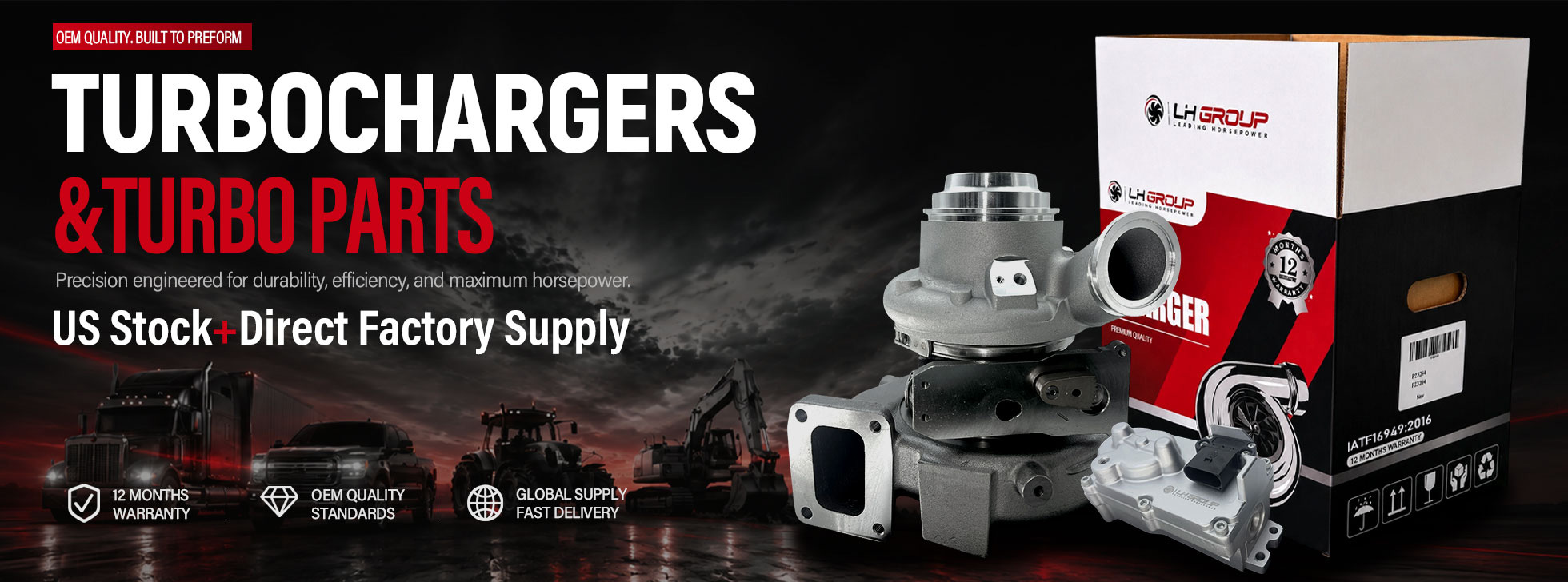 LH Group turbocharger and turbo parts